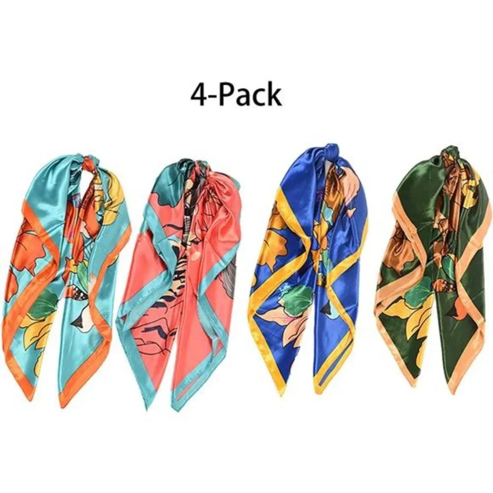 4Piece Boho Hair Bandanas for Women